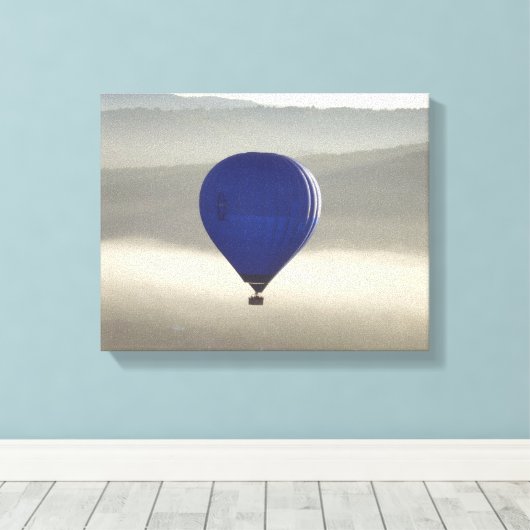 Misty Morning Canvas Print Leinwanddruck (Insitu (Holzboden))