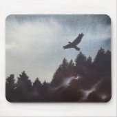 Misty Morning in den Bergen Mousepad (Vorne)