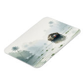 Misty Morning in Kerala India Magnet (Linke Seite)