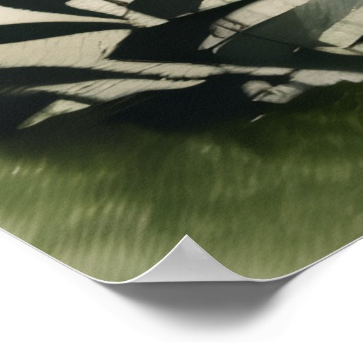 Misty Morning In The Mountains Poster (Ecke)