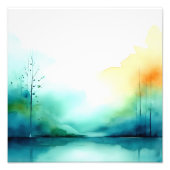 Misty Morning Lake Fotodruck (Vorne)