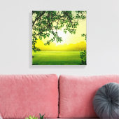 Misty Morning Leinwanddruck (Insitu (Wohnzimmer))