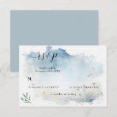 Misty Morning Meadow Wedding RSVP Karte (Vorne/Hinten)