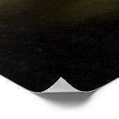 Misty Morning Monotone Forest Landschaft Poster (Ecke)