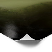 Misty Morning Monotone Forest Landschaft Poster (Ecke)