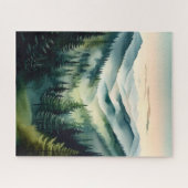 Misty Morning Mountain Pines Puzzle (Horizontal)