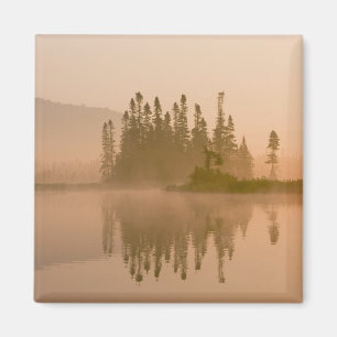 Misty Morning on East Inlet, Pittsburg, New Magnet