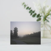 Misty Morning Path Postkarte (Stehend Vorderseite)