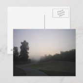 Misty Morning Path Postkarte (Vorne/Hinten)