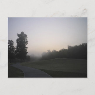 Misty Morning Path Postkarte