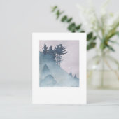 Misty Morning Postcard Postkarte (Stehend Vorderseite)