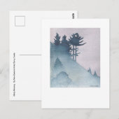 Misty Morning Postcard Postkarte (Vorne/Hinten)
