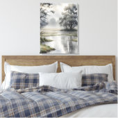 Misty Morning River Leinwanddruck (Insitu (Schlafzimmer))