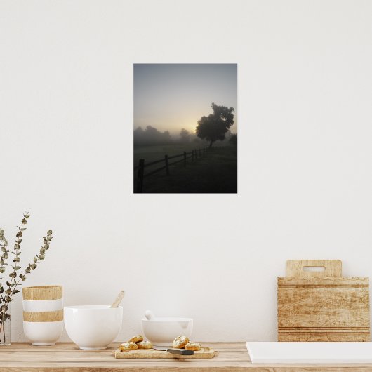 Misty Morning View Poster (Küche)