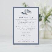 Misty Mountain Blue Gray Begleitkarte (Stehend Vorderseite)