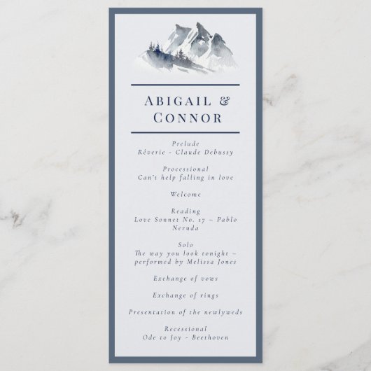 Misty Mountain Blue Gray Programm (Vorderseite)