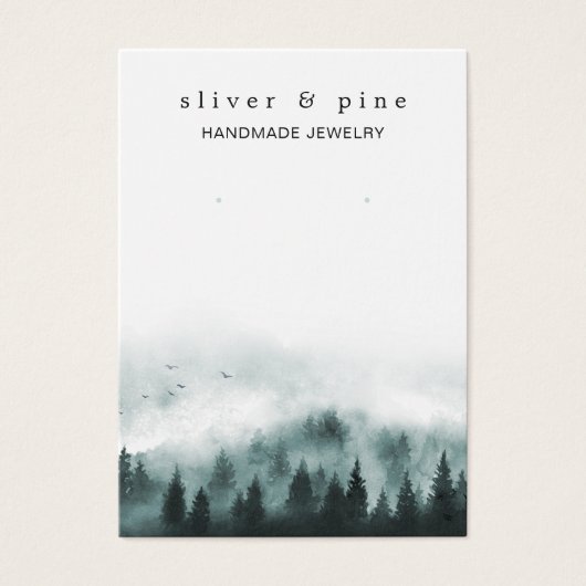 Misty Mountain Earring Display Card (Vorderseite)
