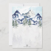 Misty Mountain Forest Adventure Engagement Party Einladung (Rückseite)