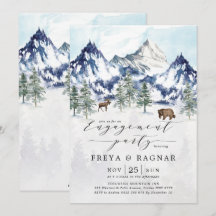 Misty Mountain Forest Adventure Engagement Party