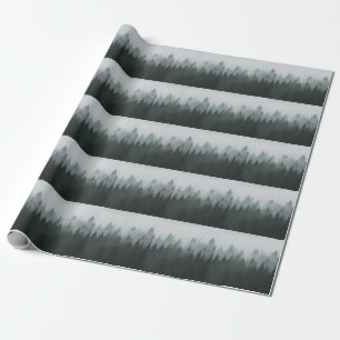 Misty Mountain Forest Autumn Fog Geschenkpapier