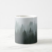 Misty Mountain Forest Autumn Fog Kaffeetasse (Mittel)