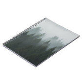 Misty Mountain Forest Autumn Fog Notizblock (Linke Seite)