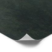 Misty Mountain Forest Autumn Fog Poster (Ecke)