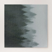 Misty Mountain Forest Autumn Fog Puzzle (Horizontal)