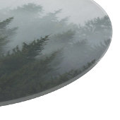 Misty Mountain Forest Autumn Fog Schneidebrett (Ecke)