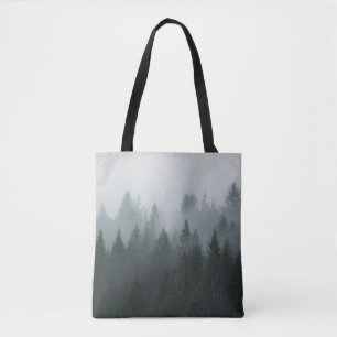Misty Mountain Forest Autumn Fog Tasche