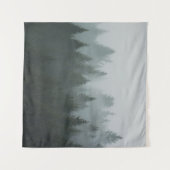 Misty Mountain Forest Autumn Fog Wandteppich (Vorderseite (Horizontal))