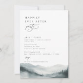 Misty Mountain Forest glücklich immer nach dem Par Einladung (Vorderseite)