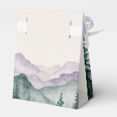 Misty Mountain Forest Wedding Geschenkschachtel (Rückseite)