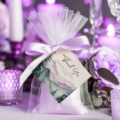 Misty Mountain Forest Wedding Vielen Dank Geschenkanhänger