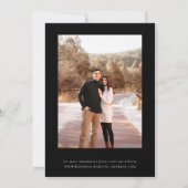 Misty Mountain Foto Wedding Save The Date (Rückseite)