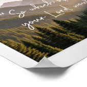 Misty Mountain Islamischer Poster | Natur & Glaube (Ecke)