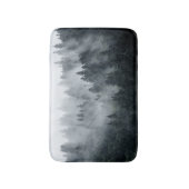 Misty Mountain Landschaft Vintager Stil Badematte (Vorderseite Vertikal)