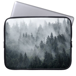 Misty Mountain Landschaft Vintager Stil Laptopschutzhülle