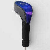 Misty Mountain Lila Monogram Golf Headcover (angewinkelt)