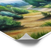 Misty Mountain Majesty Poster (Ecke)