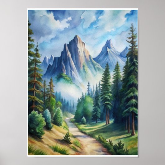 Misty Mountain Majesty Poster (Vorne)