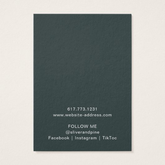 Misty Mountain Necklace and Earring Display Card (Rückseite)