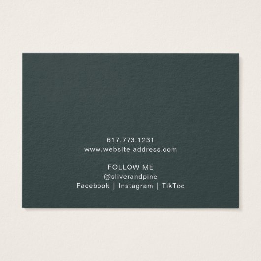 Misty Mountain Necklace Bracelet Display Card (Rückseite)