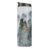 Misty Mountain Peaks Rocks Ruhe Ruhe Thermosbecher (Nach rechts gedreht)