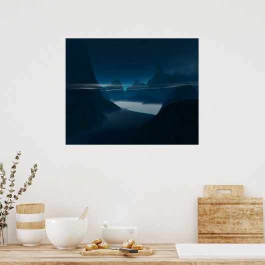 Misty Mountain Poster (Küche)