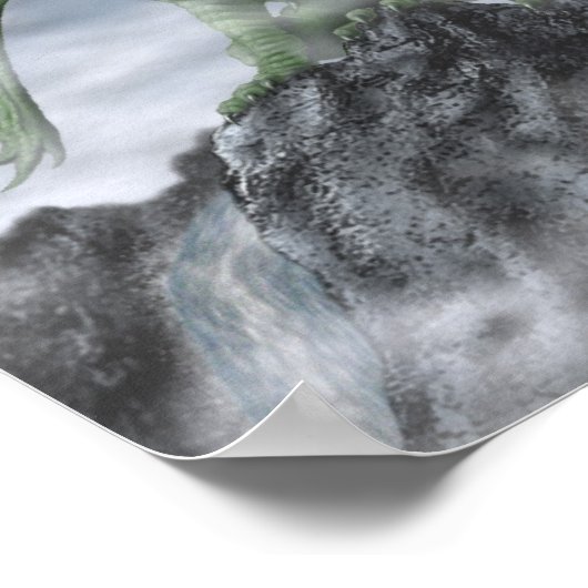 Misty Mountain Print Poster (Ecke)