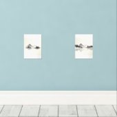 "Misty Mountain Reflections" Bilderwand Sets (Holzboden)