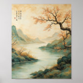 Misty Mountain River Poster (Vorne)