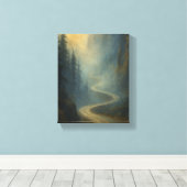 Misty Mountain Road - Naturlandschaft Leinwanddruck (Insitu (Holzboden))