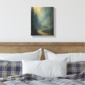 Misty Mountain Road - Naturlandschaft Leinwanddruck (Insitu (Schlafzimmer))